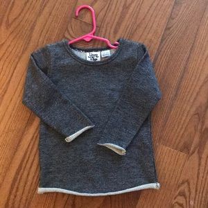 Raw edged sweatshirt